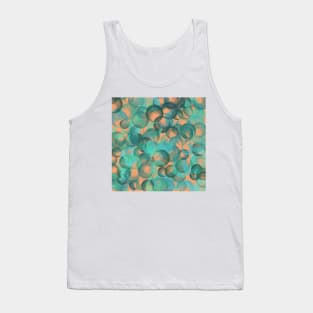 Blue Bubbles Abstract Tank Top